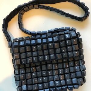 Unique handmade purse from typewriter keys